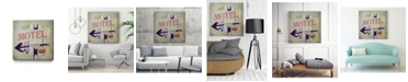 Giant Art 20" x 20" Carl's Motel Sign Museum Mounted Canvas Print